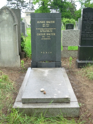 Grab Ignatz und Ccilie Balter (Eltern von Sylvia und Maximilian Balter)